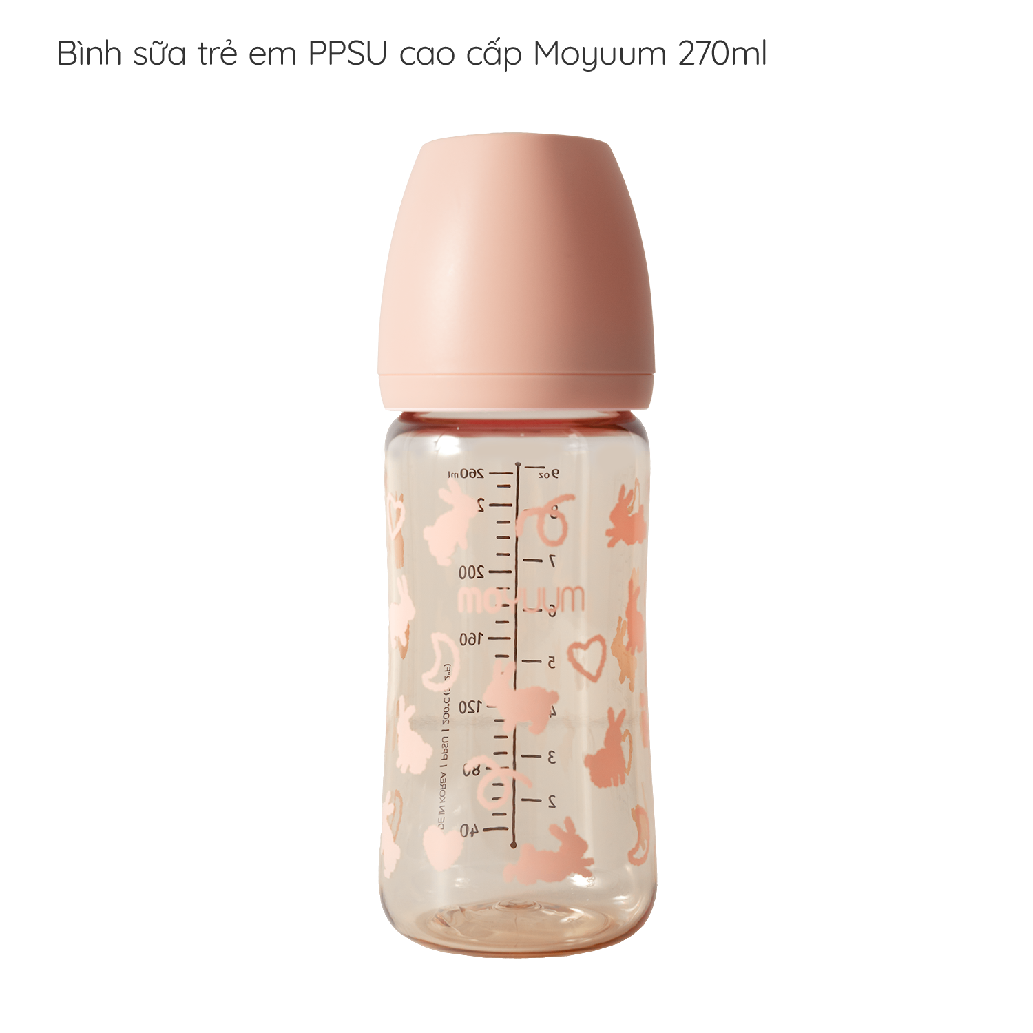 Bình sữa Moyuum PPSU Hàn Quốc 270ml Đủ Màu [Hàng Chính Hãng]