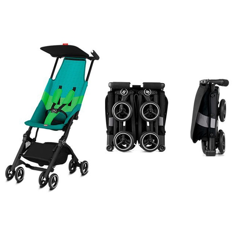 Xe đẩy gấp gọn GB Pockit Air All-Terrain Cho Bé từ 6m+ - Màu Xanh Laguna Blue