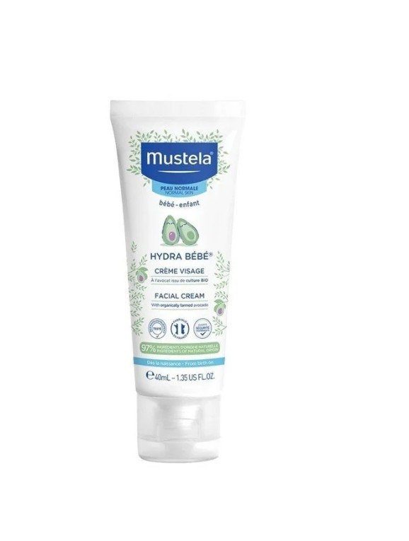 Kem dưỡng da mặt Da thường Mustela - HYDRA BEBE FACIAL CREAM 40ml