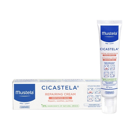 Kem đa năng làm dịu, phục hồi da cho bé Mustela Cicastela Repairing Cream 40ml