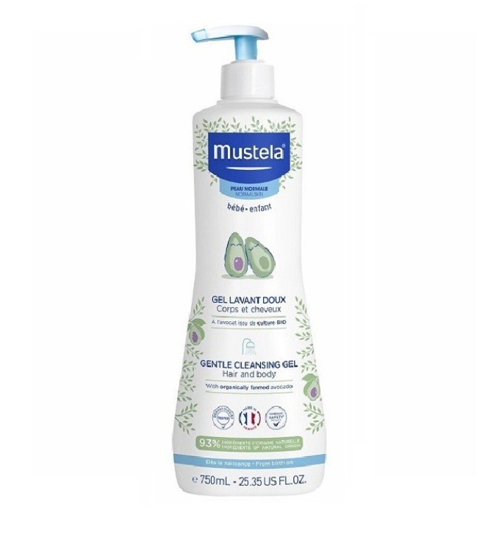 Gel tắm gội Da thường Mustela - GENTLE CLEANSING GEL 750ml