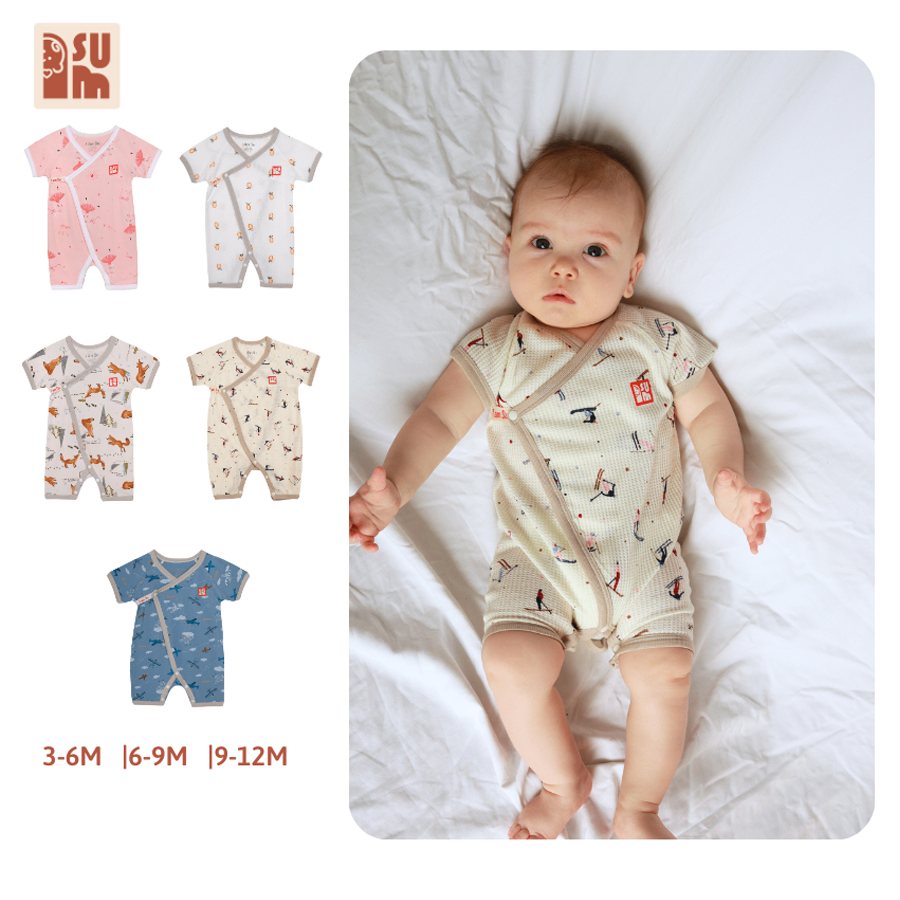 Bộ Body Liền Thân Cài Chéo Vải Cotton [SU006]