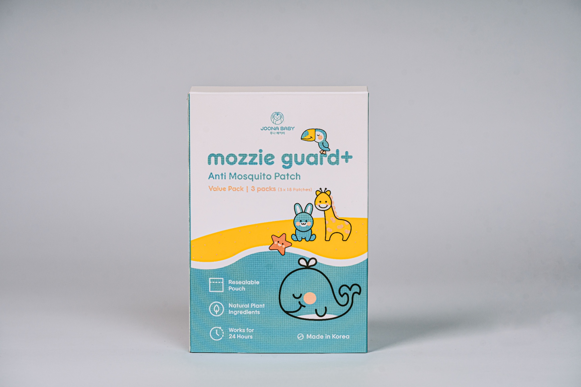 Hộp miếng dán chống muỗi cho bé Mozzie Guard+ 𝟓𝟒 miếng