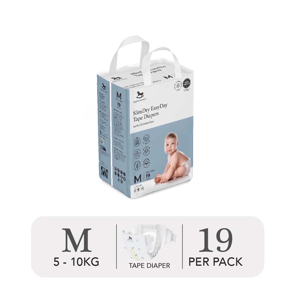 BỈM 𝗔𝗣𝗣𝗟𝗘𝗖𝗥𝗨𝗠𝗕𝗬 - Slim [Bỉm Ngày] BẢN MỚI - Đủ Size Cho Bé Từ Sơ Sinh-18kg [100% Hàng Cao Cấp]