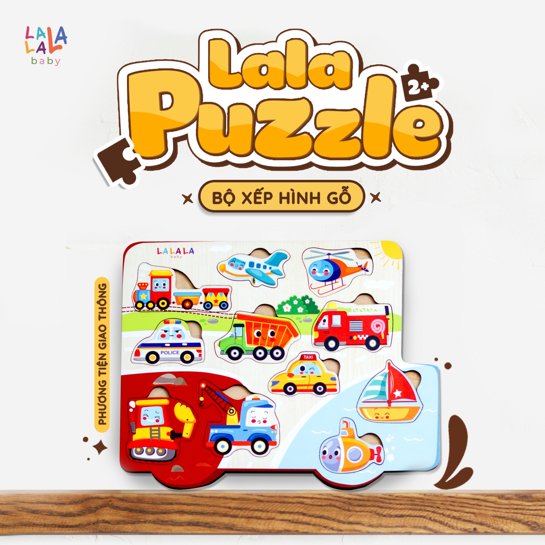 Đồ chơi Xếp hình gỗ LALALA puzzle (24x30cm) cho bé