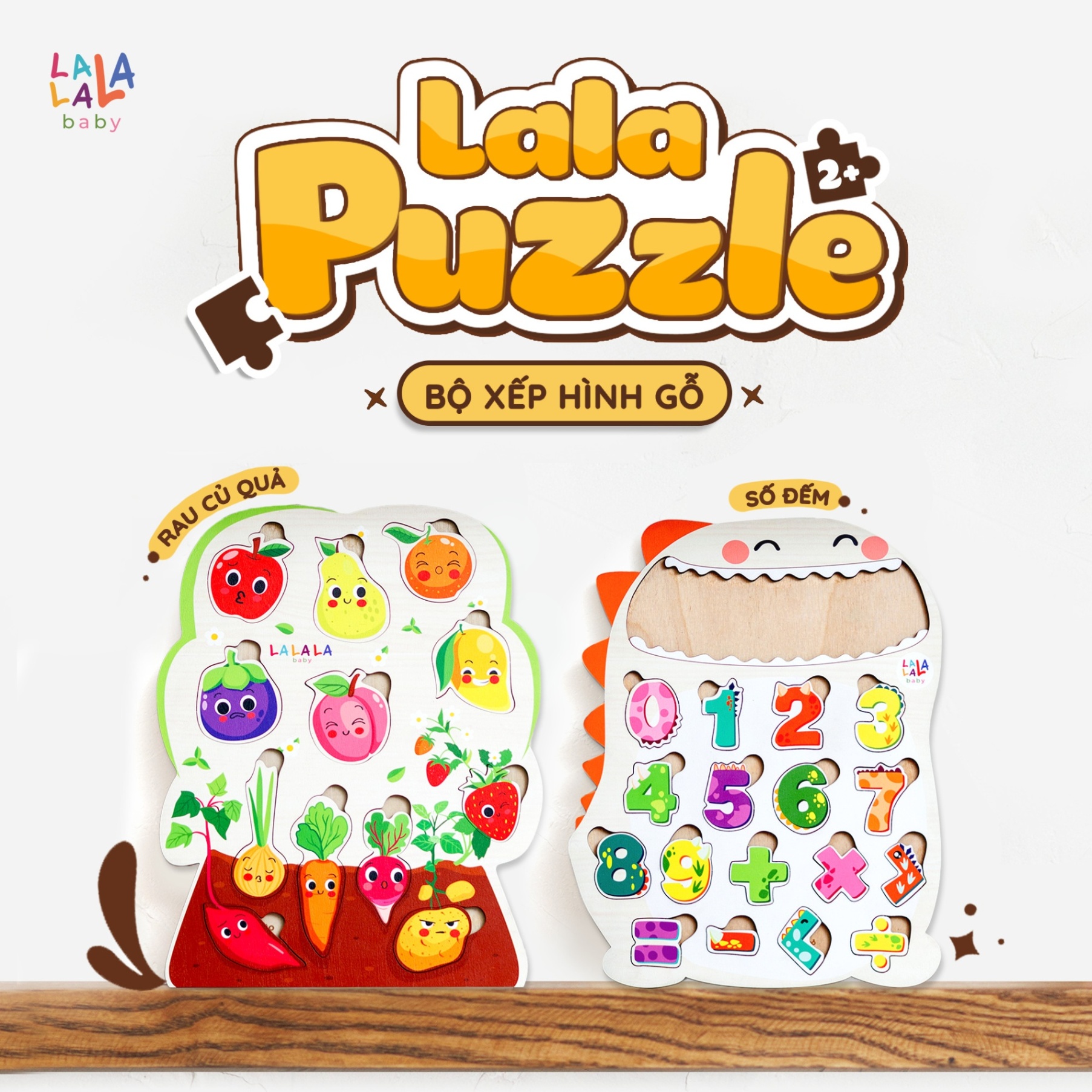 Đồ chơi Xếp hình gỗ LALALA puzzle (24x30cm) cho bé