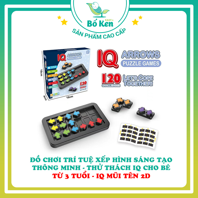 Đồ Chơi Trí Tuệ Xếp Hình Sáng Tạo Thông minh - Thử Thách IQ Cho Bé Từ 3 Tuổi