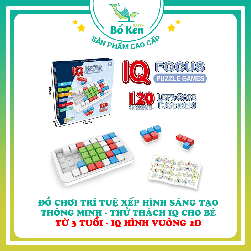 Đồ Chơi Trí Tuệ Xếp Hình Sáng Tạo Thông minh - Thử Thách IQ Cho Bé Từ 3 Tuổi