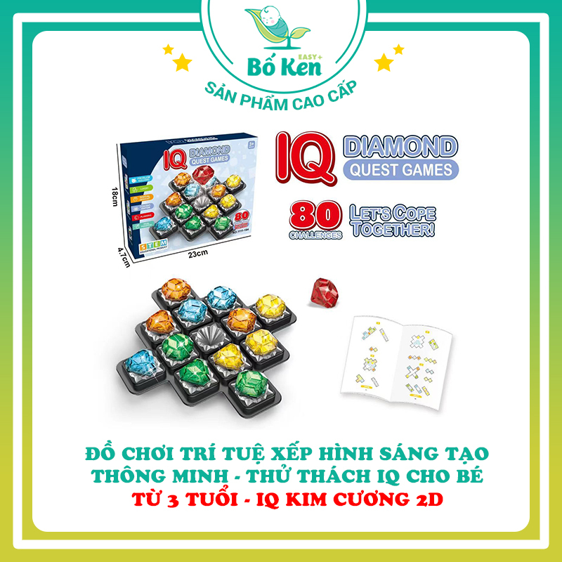 Đồ Chơi Trí Tuệ Xếp Hình Sáng Tạo Thông minh - Thử Thách IQ Cho Bé Từ 3 Tuổi