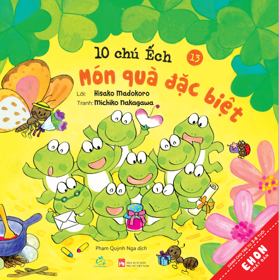 Sách bộ 6 cuốn 10 Chú Ếch - Phần 3 - Michiko Nakagawa 3-10y