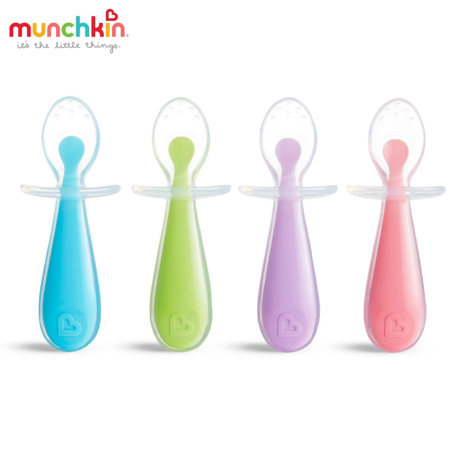 Bộ 2 thìa silicon tập xúc chống hóc Munchkin