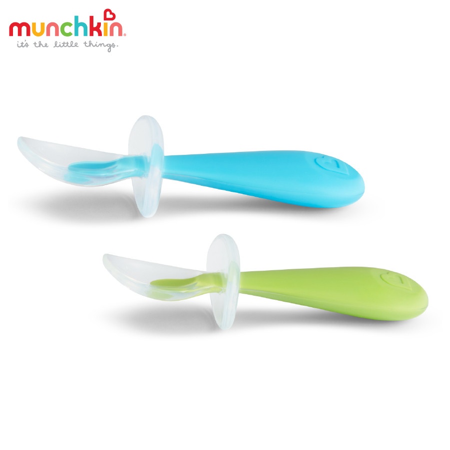 Bộ 2 thìa silicon tập xúc chống hóc Munchkin