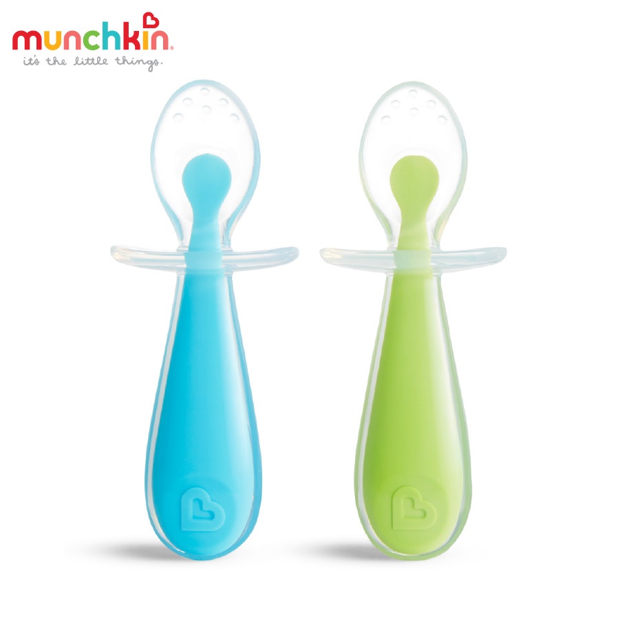 Bộ 2 thìa silicon tập xúc chống hóc Munchkin