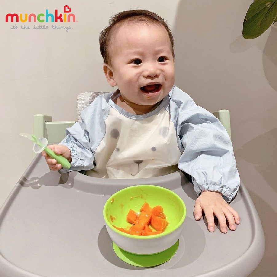 Bộ 2 thìa silicon tập xúc chống hóc Munchkin