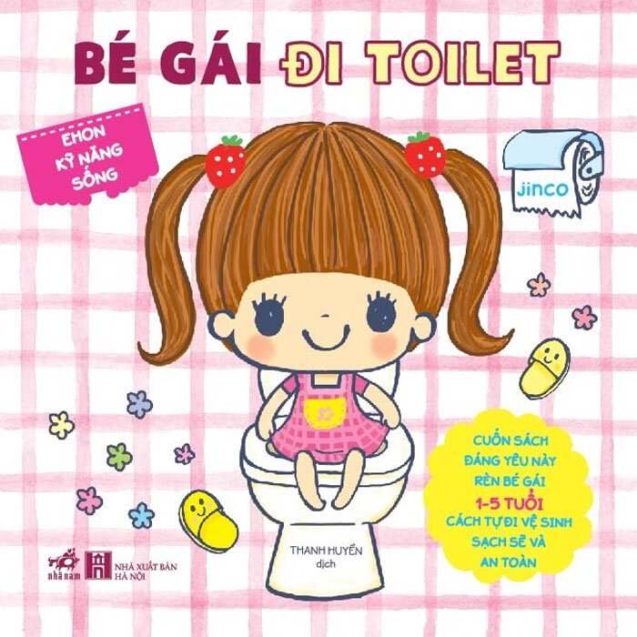 Ehon kỹ năng sống - Bé gái đi toilet