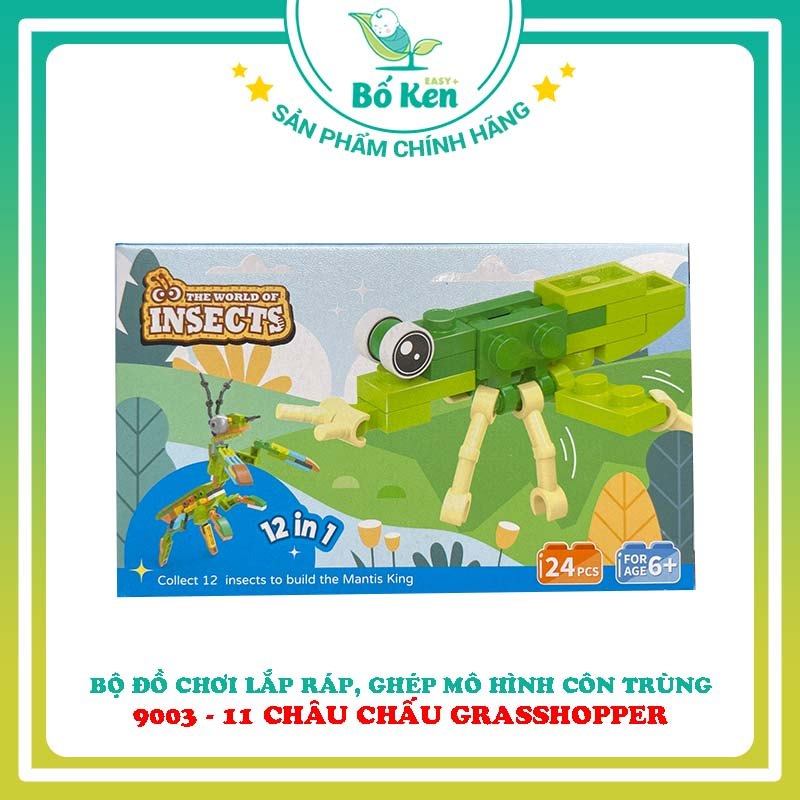 Bộ Đồ Chơi Lắp Ráp, Ghép Mô Hình Côn Trùng - Động Vật - Con Giáp - Khủng Long Giúp Trẻ Sáng Tạo, Tư Duy Logic Cho Bé Từ 5 Tuổi