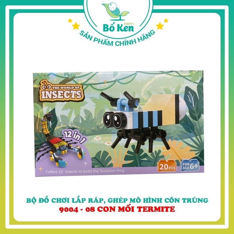 Bộ Đồ Chơi Lắp Ráp, Ghép Mô Hình Côn Trùng - Động Vật - Con Giáp - Khủng Long Giúp Trẻ Sáng Tạo, Tư Duy Logic Cho Bé Từ 5 Tuổi