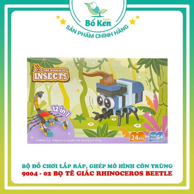 Bộ Đồ Chơi Lắp Ráp, Ghép Mô Hình Côn Trùng - Động Vật - Con Giáp - Khủng Long Giúp Trẻ Sáng Tạo, Tư Duy Logic Cho Bé Từ 5 Tuổi