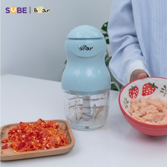 Máy Xay Ăn Dặm Cho Bé Bear 0.3L, 8 lưỡi GR-B03V8, Máy Xay Đa Năng Bear