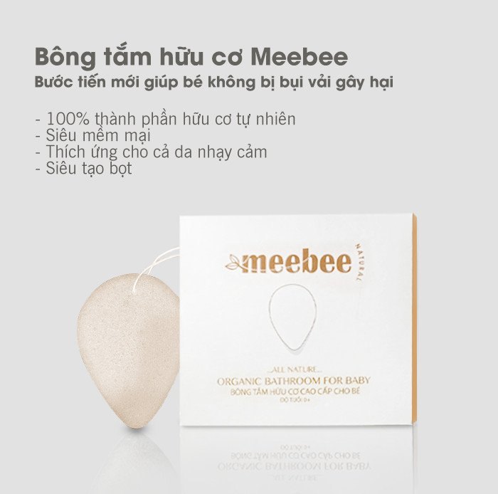 Bọt Tắm Meebee Hữu Cơ Cho Bé Sơ Sinh