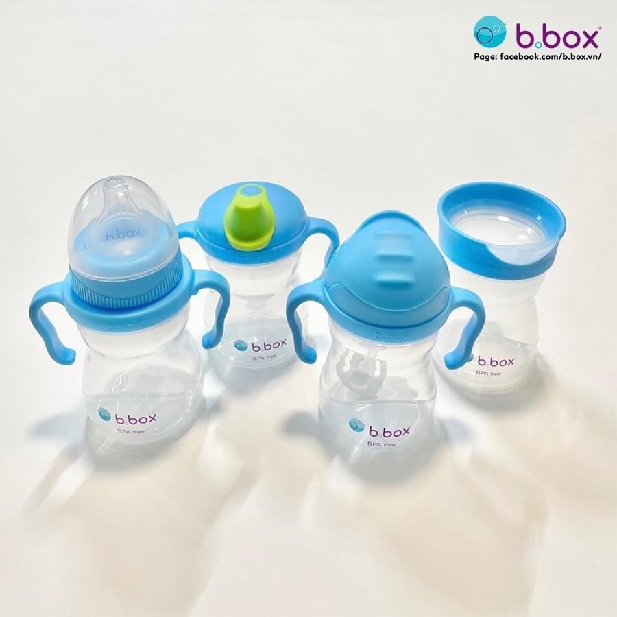 Bộ bình nước BBOX 4 nắp thay thế tiện dụng cho bé từ 4 tháng đến 3 tuổi