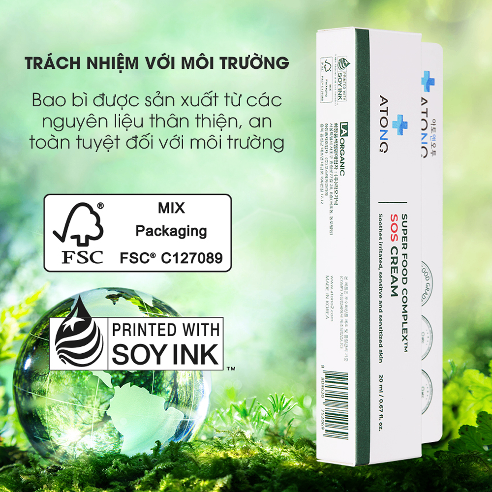 Kem phục hồi chuyên biệt SOS Cream ATONO2 cho bé từ 0M+ (20ml)