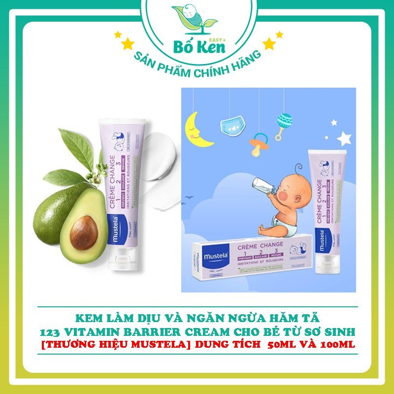 Kem Chống Hăm Mustela 123 Vitamin Barrier Cream