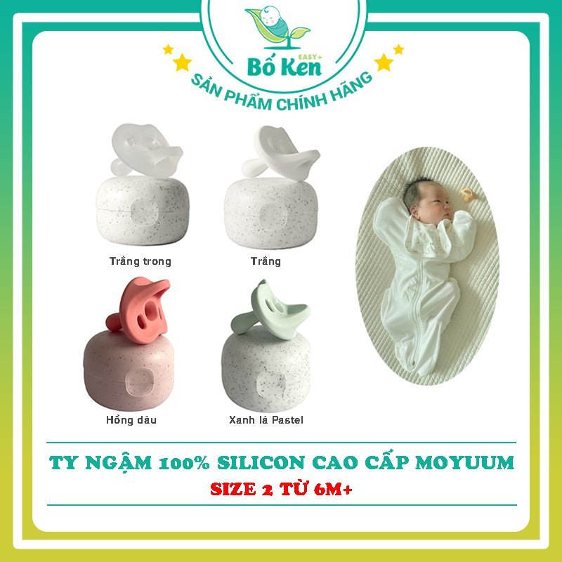 Ti Giả Moyuum Silicon Nguyên Khối 0-6m và 6-18m [Chính Hãng]