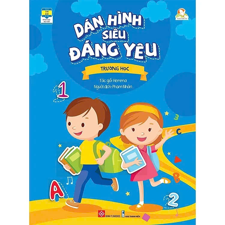 Sách Bóc Dán Hình Siêu Đáng Yêu Sticker 2-6 tuổi - Trường học