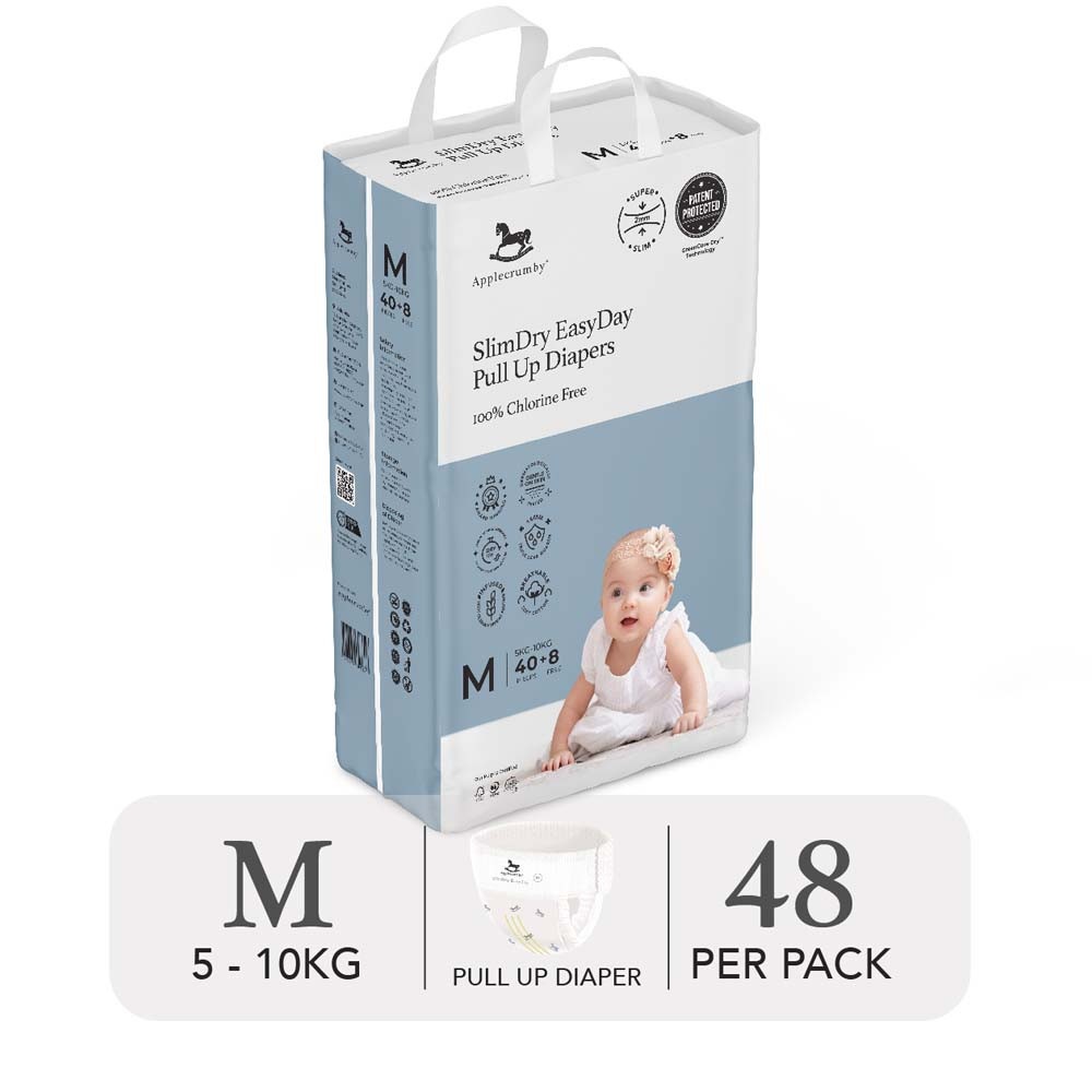 BỈM 𝗔𝗣𝗣𝗟𝗘𝗖𝗥𝗨𝗠𝗕𝗬 - MEGA Slim [Bỉm Ngày] BẢN MỚI - Đủ Size Cho Bé Từ Sơ Sinh-18kg [100% Hàng Cao Cấp]