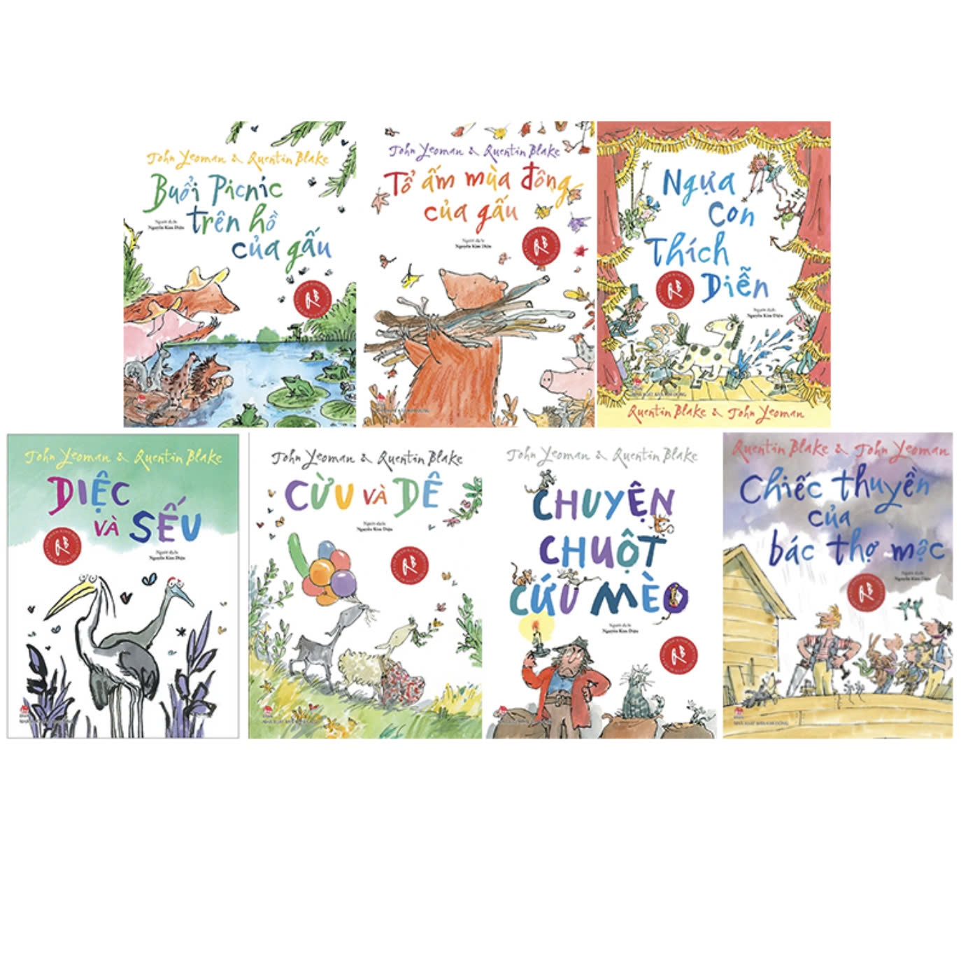 Sách Tác phẩm kinh điển của Quentin Blake (Bộ 7 cuốn)