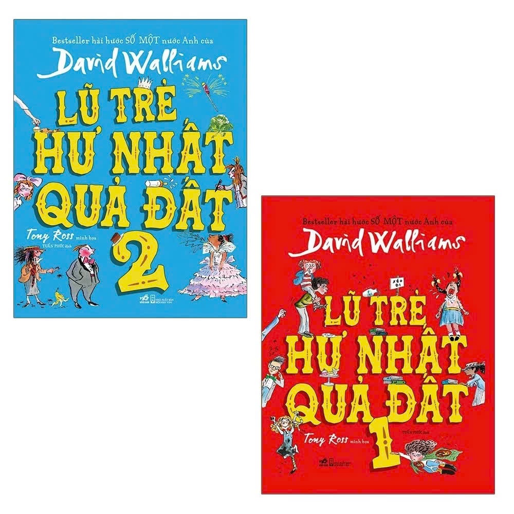 Sách David Walliams - Lũ trẻ hư nhất quả đất - Trọn Bộ 2 cuốn (Tập 1+2)