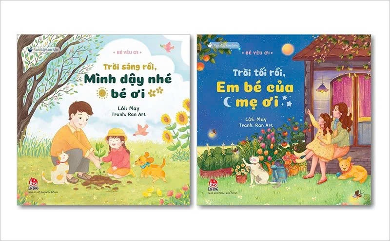 Sách Bộ 2 cuốn Vun Đắp Tâm Hồn - Bé Yêu Ơi (Trời tối rồi, em bé của mẹ ơi - Trời sáng rồi, mình dậy nhé bé ơi)