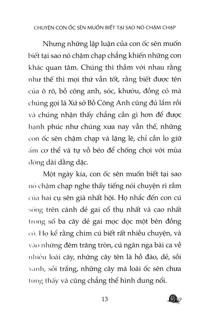 Sách Chuyện Con Ốc Sên Muốn Biết Tại Sao Nó Chậm Chạp