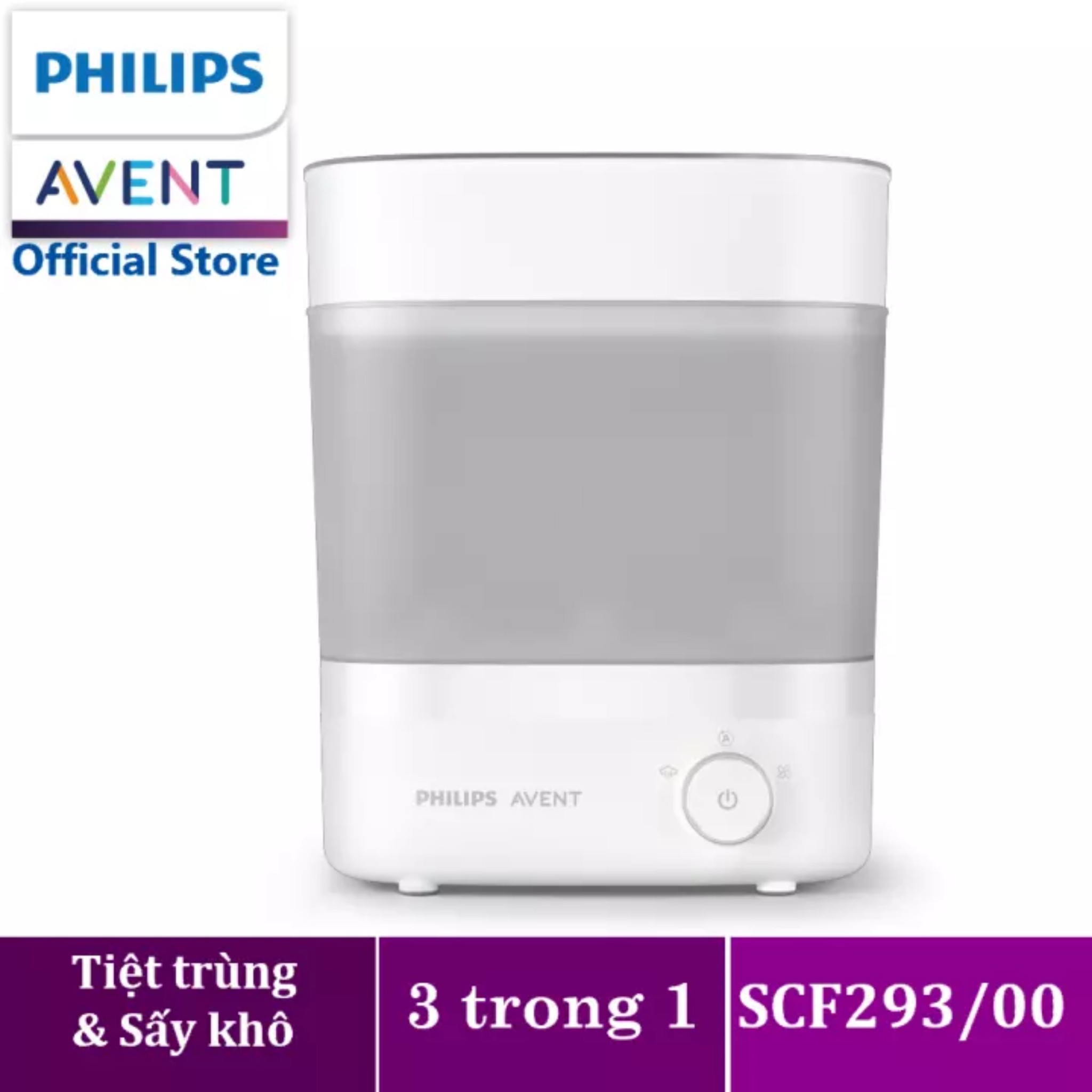 Máy tiệt trùng và sấy khô AVENT 3in1 SCF293/00