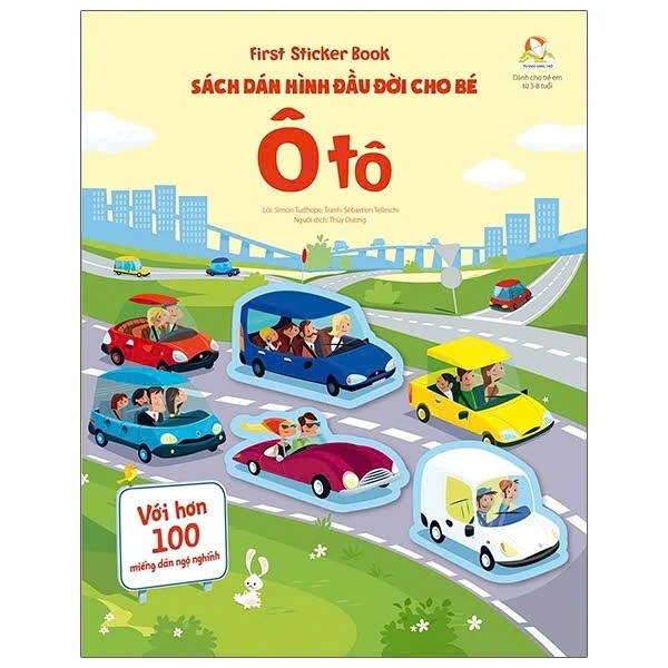 Sách First sticker book - Sách dán hình đầu đời cho bé - Ô tô