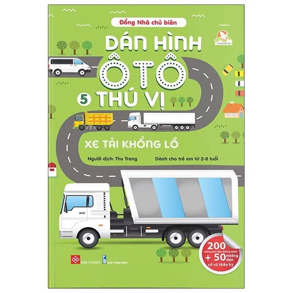 Sách Dán hình ô tô thú vị - Xe tải khổng lồ