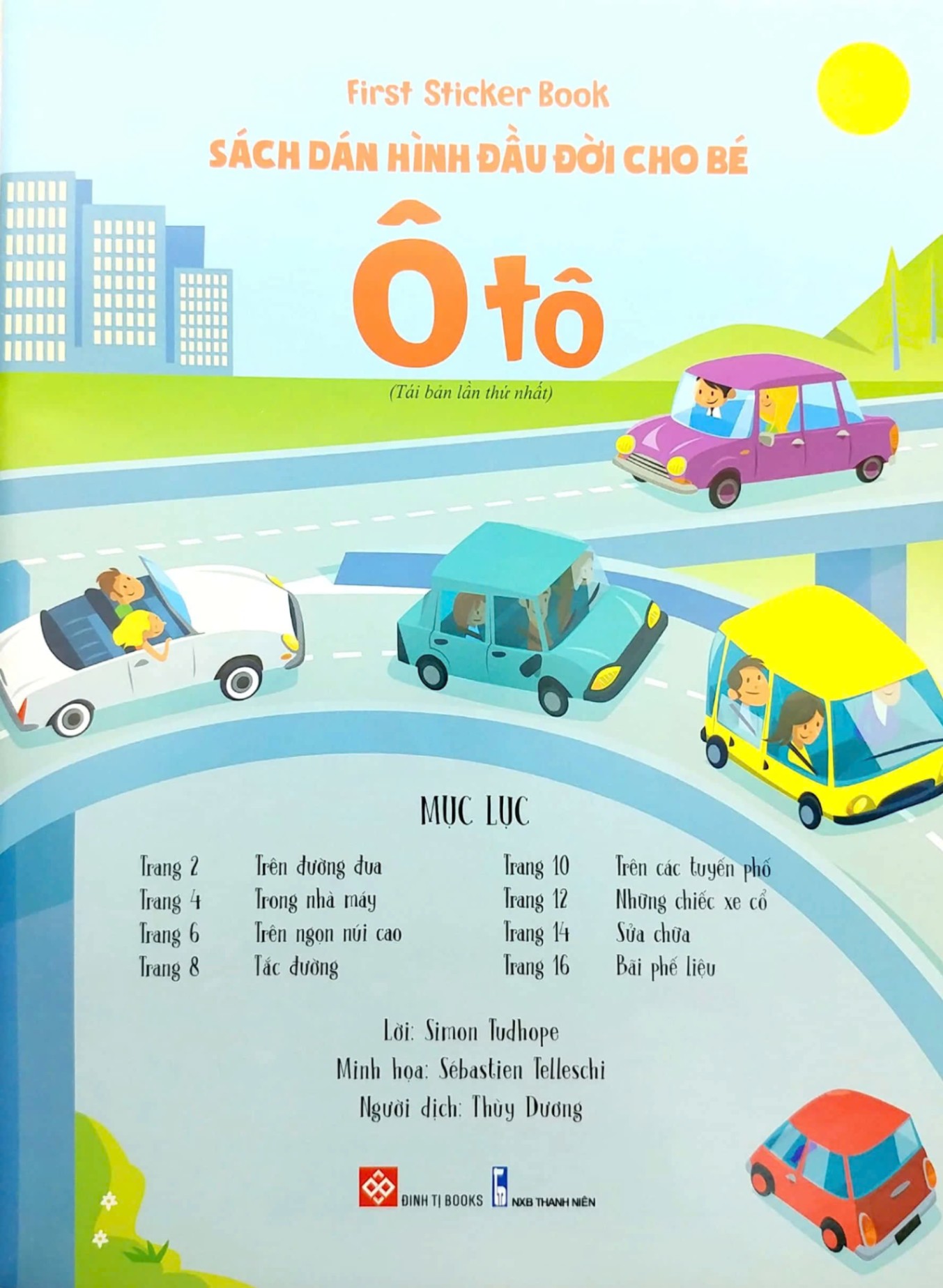 Sách First sticker book - Sách dán hình đầu đời cho bé - Ô tô