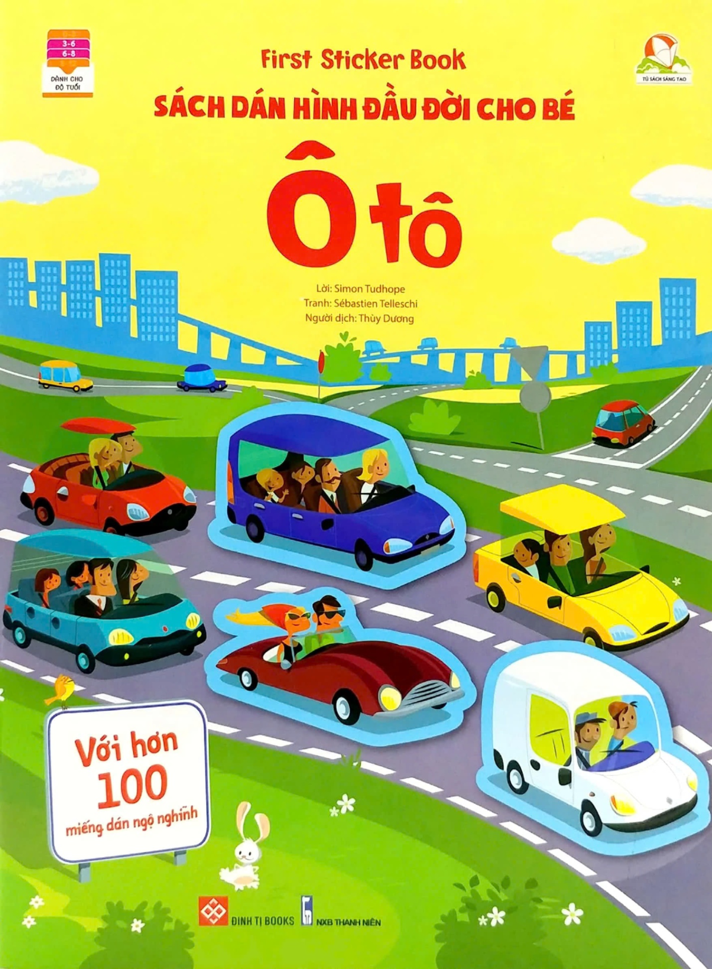 Sách First sticker book - Sách dán hình đầu đời cho bé - Ô tô