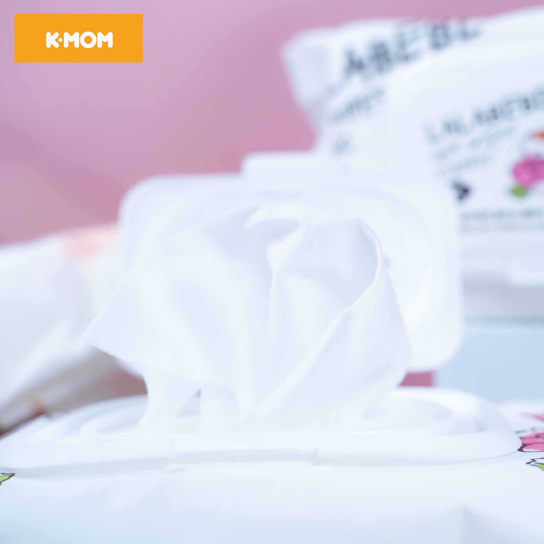 Khăn ướt cao cấp Lalabebe K-mom Hàn Quốc (100c) - Không vân - KM88632