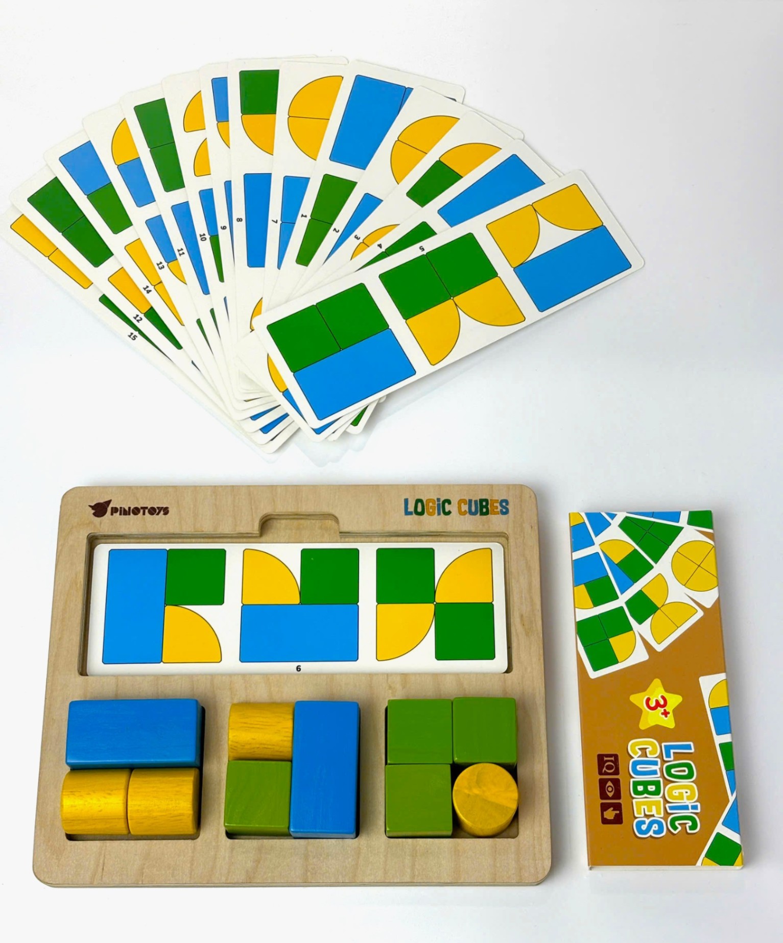 DC Gỗ: Bộ Logic cube Pinotoys 3y+