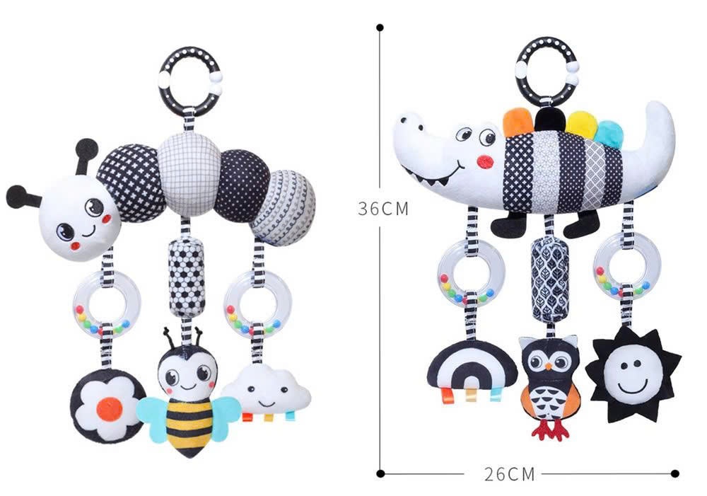 Lục lạc treo nôi vải Pipo - Hình cá sấu (Xúc xắc,DC KTTG)
