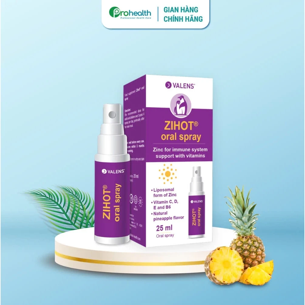 Kẽm Zihot Oral Spray Dạng Xịt