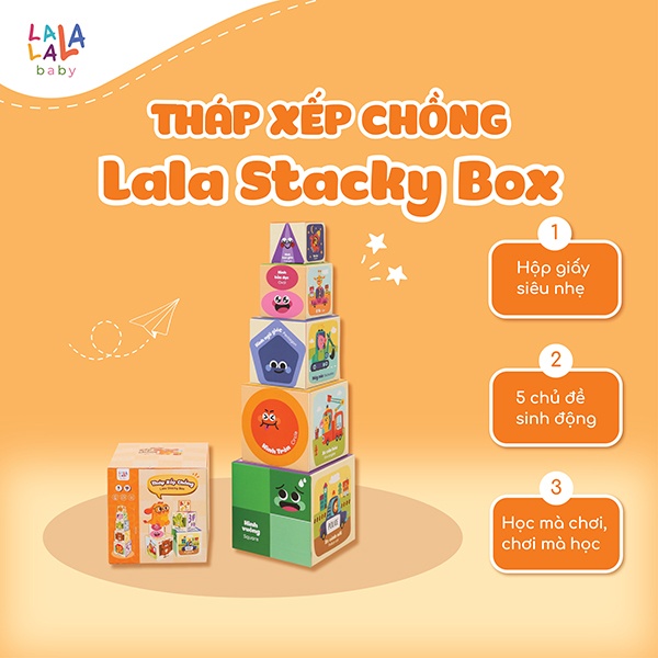 Tháp xếp chồng - Lala Stacky Box- 5 hộp