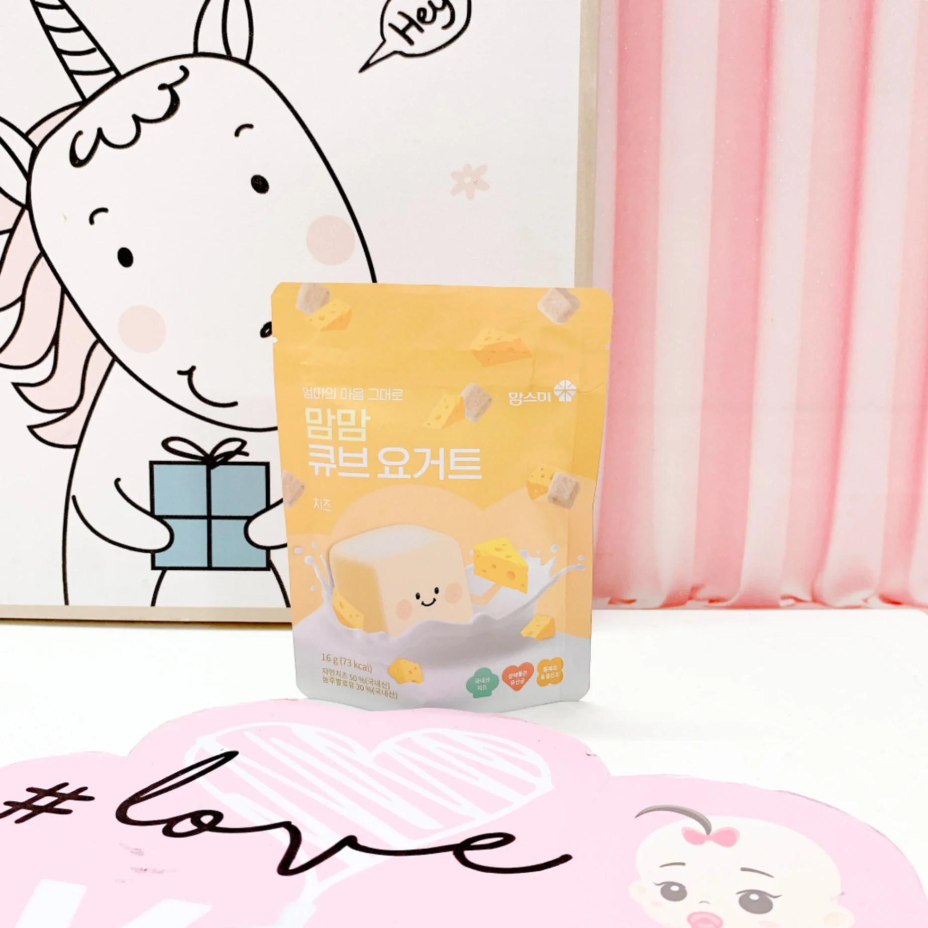 Sữa chua sấy lạnh Mom's mi 16g nhiều vị