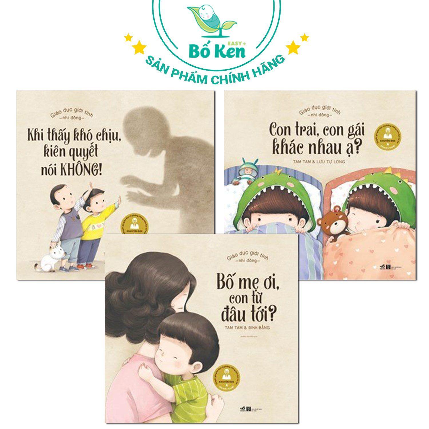 Sách Bộ 3 cuốn Giáo dục giới tính nhi đồng 3-8 tuổi - 172K
