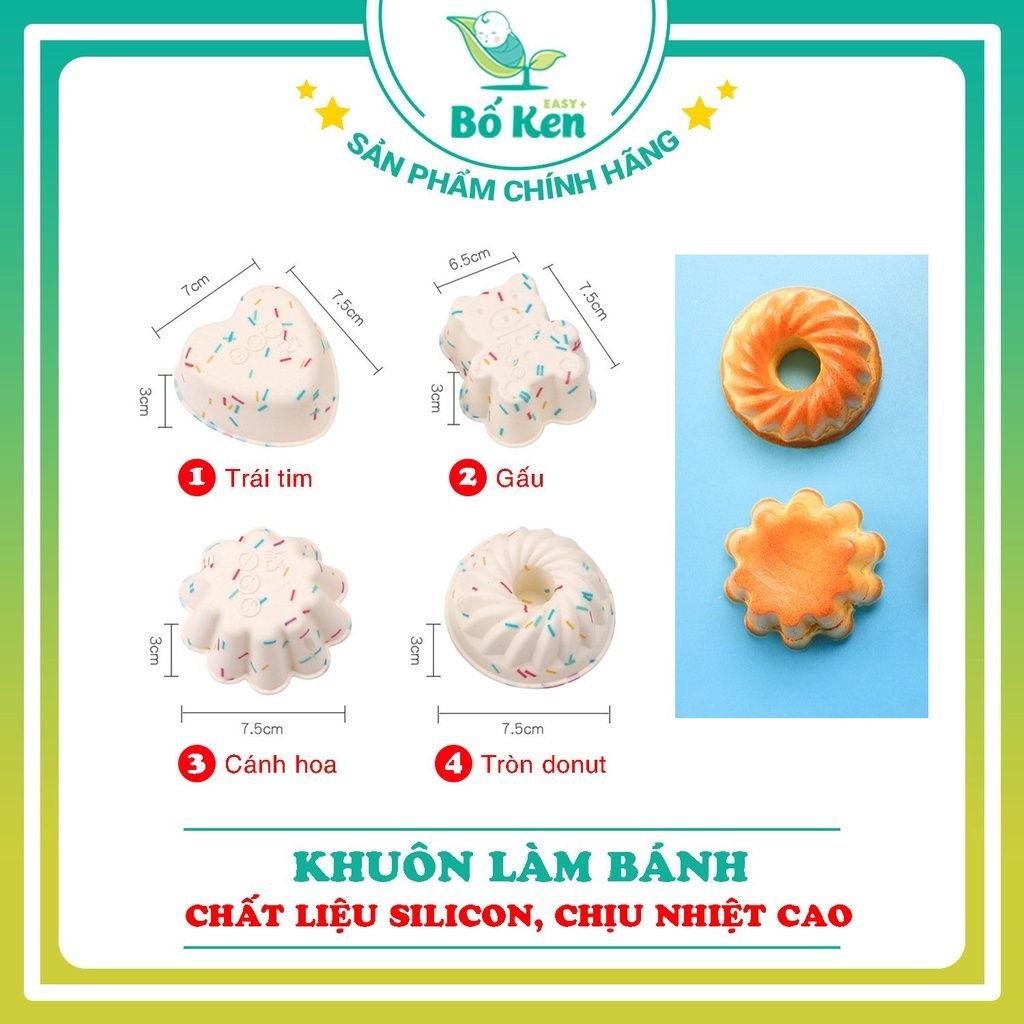 Khuôn Làm Bánh Silicon Nhiều Hình