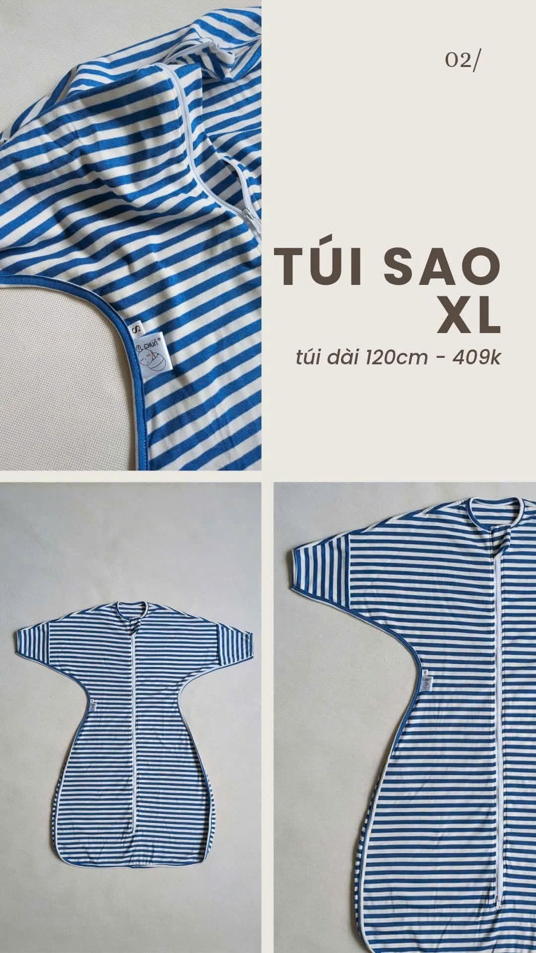 Túi Ngủ Chũn Cocoon Hình Sao 1 Lớp THU ĐÔNG [Giúp Bé Ngủ Ngon, An Toàn [100% Chính Hãng]
