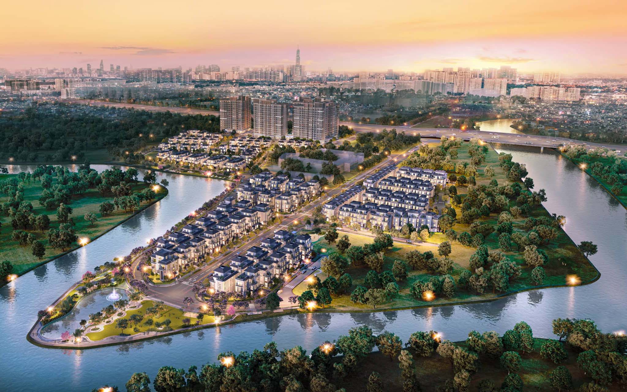 Gladia by The Waters - Villa for Sale in District 2, Developed by Keppel Land & Khang Dien
