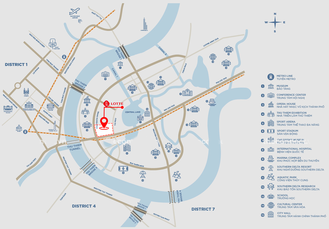 Lotte Eco Smart City Thu Thiem in District 2 - Developed by Lotte Properties